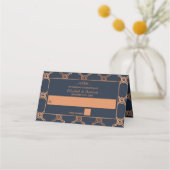 ヴィンテージ幾何学的アールデコギャツビー結婚ズ プレイスカード (正面)