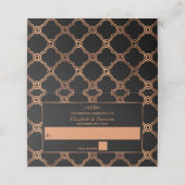 ヴィンテージ幾何学的アールデコギャツビー結婚ズ プレイスカード (外部開封)