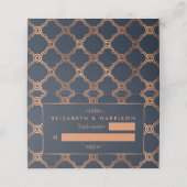 ヴィンテージ幾何学的アールデコギャツビー結婚ズ プレイスカード (外部開封)