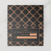 ヴィンテージ幾何学的アールデコギャツビー結婚ズ プレイスカード (外部開封)