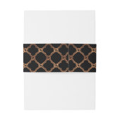 ヴィンテージ幾何学的アールデコギャツビー結婚ズ 招待状ベリーバンド (裏面例)