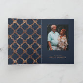 ヴィンテージ幾何学的アールデコ周年記念 カード (内部)