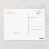 ヴィンテージ幾何学的アールデコ結婚ギャツビー感謝していズ ポストカード (裏面)