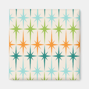 ヴィンテージ幾何学的スターバスト磁石 マグネット