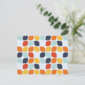 ヴィンテージ幾何学的パターン シーズンポストカード (スタンド正面)