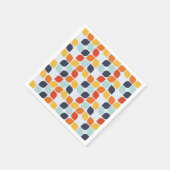 ヴィンテージ幾何学的パターン スタンダードカクテルナプキン (角)