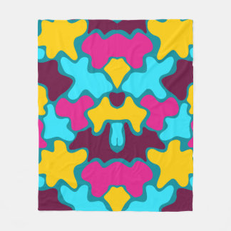 ヴィンテージ幾何学的パターン。 フリースブランケット