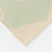 ヴィンテージ幾何学的パターン フリースブランケット (角)