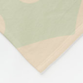 ヴィンテージ幾何学的パターン フリースブランケット (角)