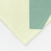 ヴィンテージ幾何学的パターン フリースブランケット (角)