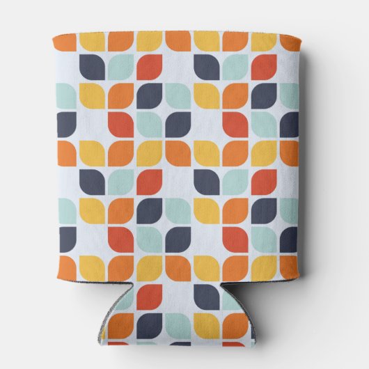 ヴィンテージ幾何学的パターン 缶クーラー (裏面)