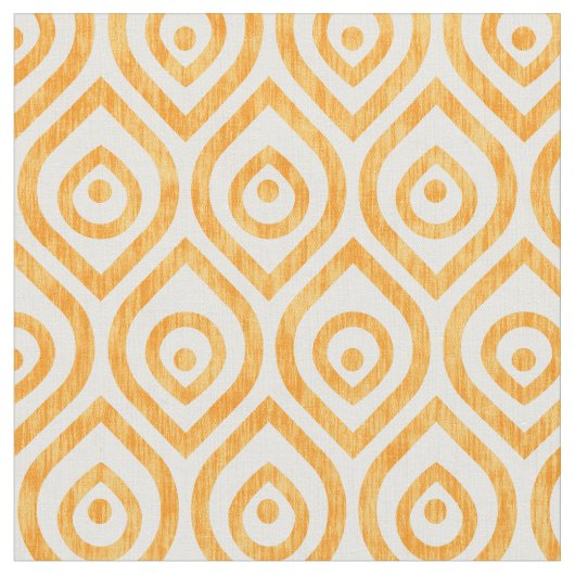 ヴィンテージ幾何学的黄金模様 ファブリック (クローズアップ)