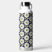 ヴィンテージ幾何学花模様 ウォーターボトル (正面)