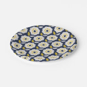 ヴィンテージ幾何学花模様 ペーパープレート (アングル)