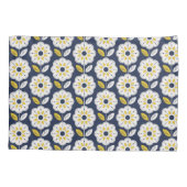 ヴィンテージ幾何学花模様 枕カバー (裏面)