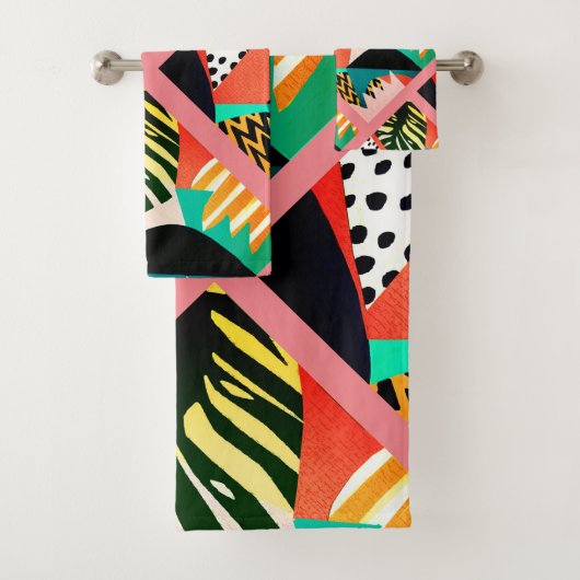 ヴィンテージ幾何学 バスタオルセット (インサイチュ)