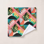 ヴィンテージ幾何学 バスタオルセット (ウォッシュタオル)