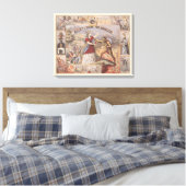 ヴィンテージ広告でウォルコットのインスタントパイン消滅者のために キャンバスプリント (インサイチュ (寝室))