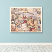 ヴィンテージ広告でウォルコットのインスタントパイン消滅者のために キャンバスプリント (インサイチュ (ウッドフロア))