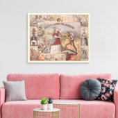 ヴィンテージ広告でウォルコットのインスタントパイン消滅者のために キャンバスプリント (インサイチュ (リビング))