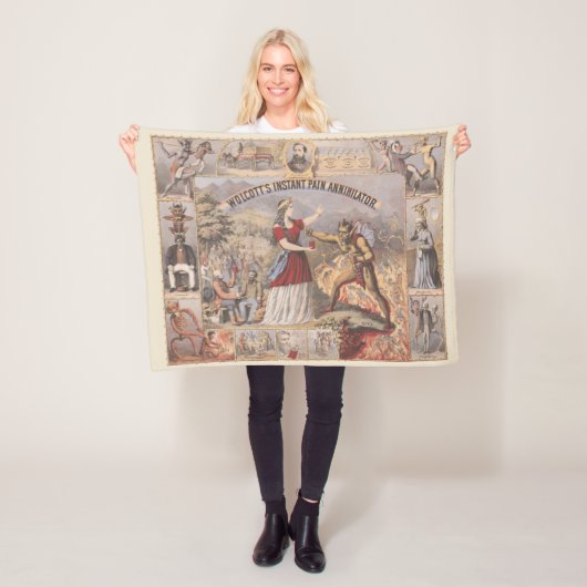 ヴィンテージ広告でウォルコットのインスタントパイン消滅者のために フリースブランケット (インサイチュ)