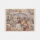 ヴィンテージ広告でウォルコットのインスタントパイン消滅者のために フリースブランケット (正面(横))