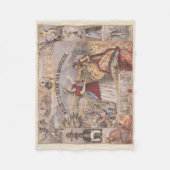 ヴィンテージ広告でウォルコットのインスタントパイン消滅者のために フリースブランケット (正面)