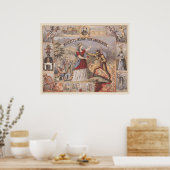 ヴィンテージ広告でウォルコットのインスタントパイン消滅者のために ポスター (キッチン)