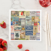 ヴィンテージ広告のナプキン (インサイチュ)