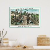 ヴィンテージ広告のポスター消毒剤 ポスター (キッチン)