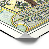 ヴィンテージ広告のポスター：オランダ新聞 ポスター (角)