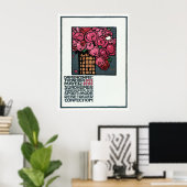 ヴィンテージ広告のポスター：バラ – ルートヴィヒ・ホルヴァイン ポスター (ホームオフィス)