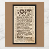 ヴィンテージ広告のラベル – ヘビ油 ワインラベル (シングルラベル)