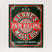 ヴィンテージ広告のレンヌの痛み殺し魔法油 ジグソーパズル (縦)