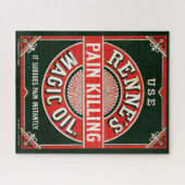 ヴィンテージ広告のレンヌの痛み殺し魔法油 ジグソーパズル (横)