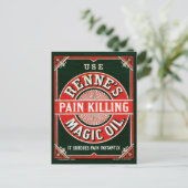 ヴィンテージ広告のレンヌの痛み殺し魔法油 ポストカード (スタンド正面)