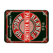 ヴィンテージ広告のレンヌの痛み殺し魔法油 マグネット (横)