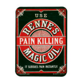 ヴィンテージ広告のレンヌの痛み殺し魔法油 マグネット (縦)