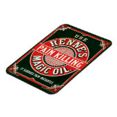 ヴィンテージ広告のレンヌの痛み殺し魔法油 マグネット (左側)