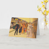 ヴィンテージ広告のロンドン・アンダーグラウンド用ポスター カード (黄色い花)