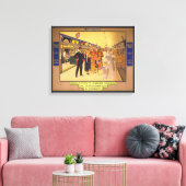 ヴィンテージ広告のロンドン・アンダーグラウンド用ポスター キャンバスプリント (インサイチュ (リビング))