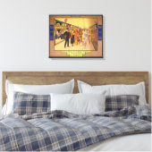 ヴィンテージ広告のロンドン・アンダーグラウンド用ポスター キャンバスプリント (インサイチュ (寝室))