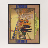 ヴィンテージ広告のロンドン・アンダーグラウンド用ポスター ジグソーパズル (縦)