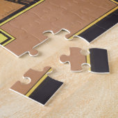 ヴィンテージ広告のロンドン・アンダーグラウンド用ポスター ジグソーパズル (側面)