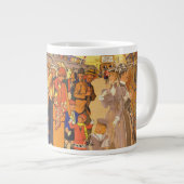 ヴィンテージ広告のロンドン・アンダーグラウンド用ポスター ジャンボコーヒーマグカップ (正面右)