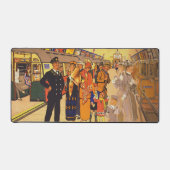 ヴィンテージ広告のロンドン・アンダーグラウンド用ポスター デスクマット (正面)