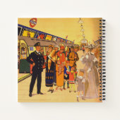 ヴィンテージ広告のロンドン・アンダーグラウンド用ポスター ノートブック (裏面)