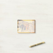 ヴィンテージ広告のロンドン・アンダーグラウンド用ポスター ポストイット (デスク上)