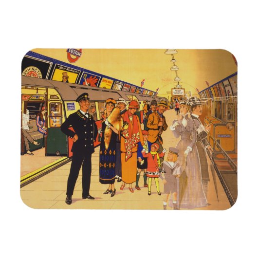 ヴィンテージ広告のロンドン・アンダーグラウンド用ポスター マグネット (横)