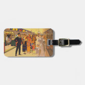 ヴィンテージ広告のロンドン・アンダーグラウンド用ポスター ラゲッジタグ (正面横)